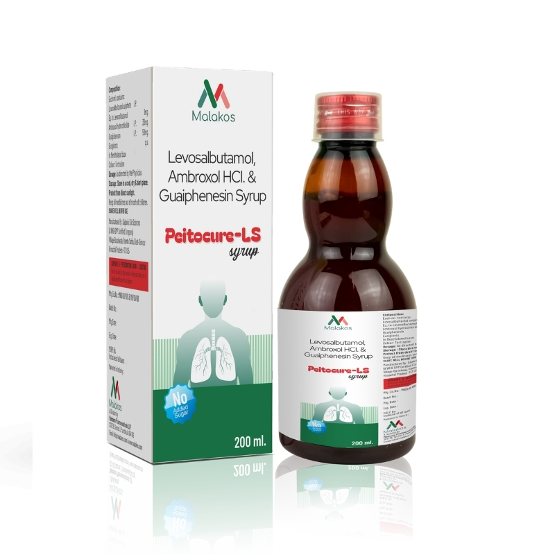 (Levosalbutamol Sulphate 1 mg + Ambroxol 30 mg + Guaiphenesin 50 mg Sugar Free)